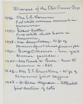 List of Winners of the Old Timers Cup